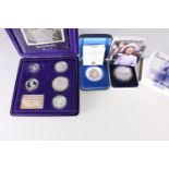 Royal Australian Mint AUSTRALIA silver proof five-coin set "Coins of the 20th Century Monarchs of