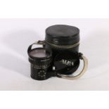 Alpa Retrofocus P Angenieux Paris 1:3.5/28 lens, serial no 1314526, in Alpa black leather case.