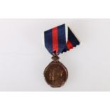 British Edward VII Coronation medal 1902, struck in bronze, one of only 6054 issued