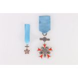 POLAND. Silver badge of the Order of Merit of the Polish People's Republic 5th Class awarded to