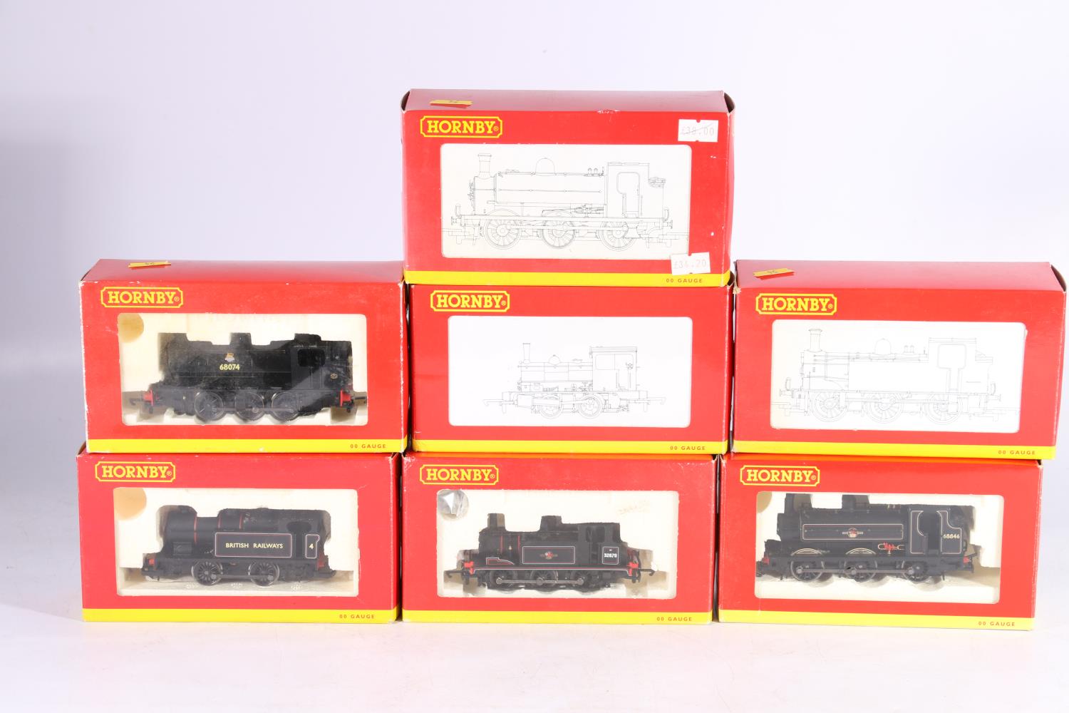 Hornby OO gauge model railways locomotives including R2165A 0-6-0 Terrier locomotive 3270 BR