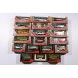 19 Gilbow Exclusive First Editions EFE 1/76 scale diecast model busses including 20125 Edinburgh