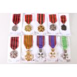 BELGIUM. Belgian medals including Military decoration for long service 2nd Class, Civil decoration