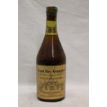 FRANCIS BLONDEAU Domaine De Lassaubatju Grand Bas Armagnac 1970 42° 70cl, the wax seal has almost