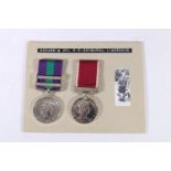 Medals of 22246819 Corporal Robert R Dryburgh of the 1st Gordon Highlanders, comprising George VI