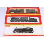 Three Hornby DCC Ready OO gauge model railways locomotives including R2583 4-6-0 Class N15 King