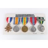 Medals of 2030/316734 Corporal/Sergeant Roderick Nicholson MacRae of the 2nd Battalion Scottish