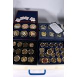 Windsor Mint, a set of six oversize British Military Treasury Notes series padprint medallions.