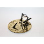 Abercrombie and Fitch Company meridian noon day cannon sundial, 24cm diameter.