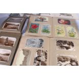 WITHDRAWN: Six postcard albums containing near 250 postcards including Tynemouth, Colonsay, Ben Nevi