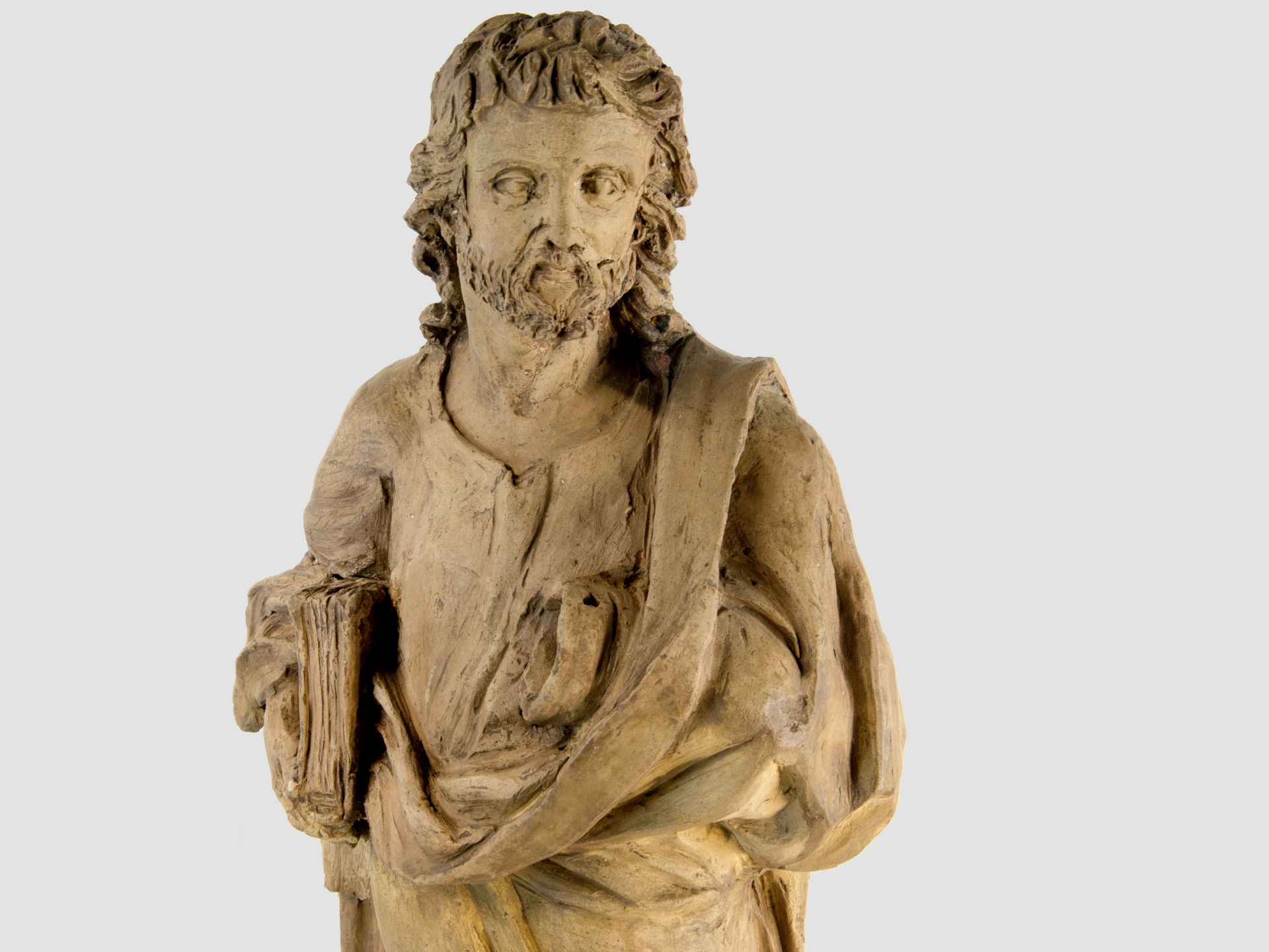 Meisterliche Skulptur, Apostel oder Gelehrter, Mittelitalien um 1630/50 - Bild 2 aus 5