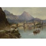 Karl Kaufmann, Schlesien 1843 – 1905 Wien, Blick auf Riva del Garda