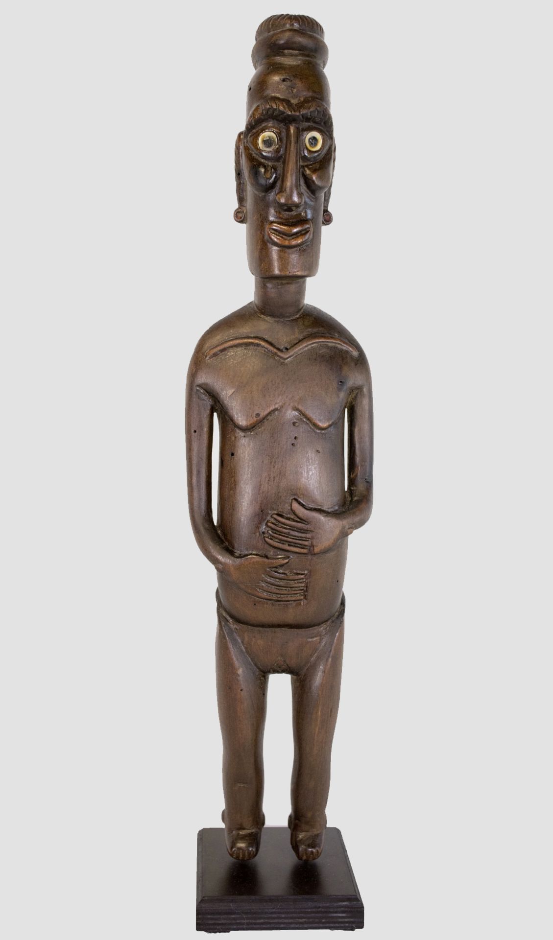 Anthropomorphe Skulptur "Moai Papa", Osterinseln, 19. Jh.