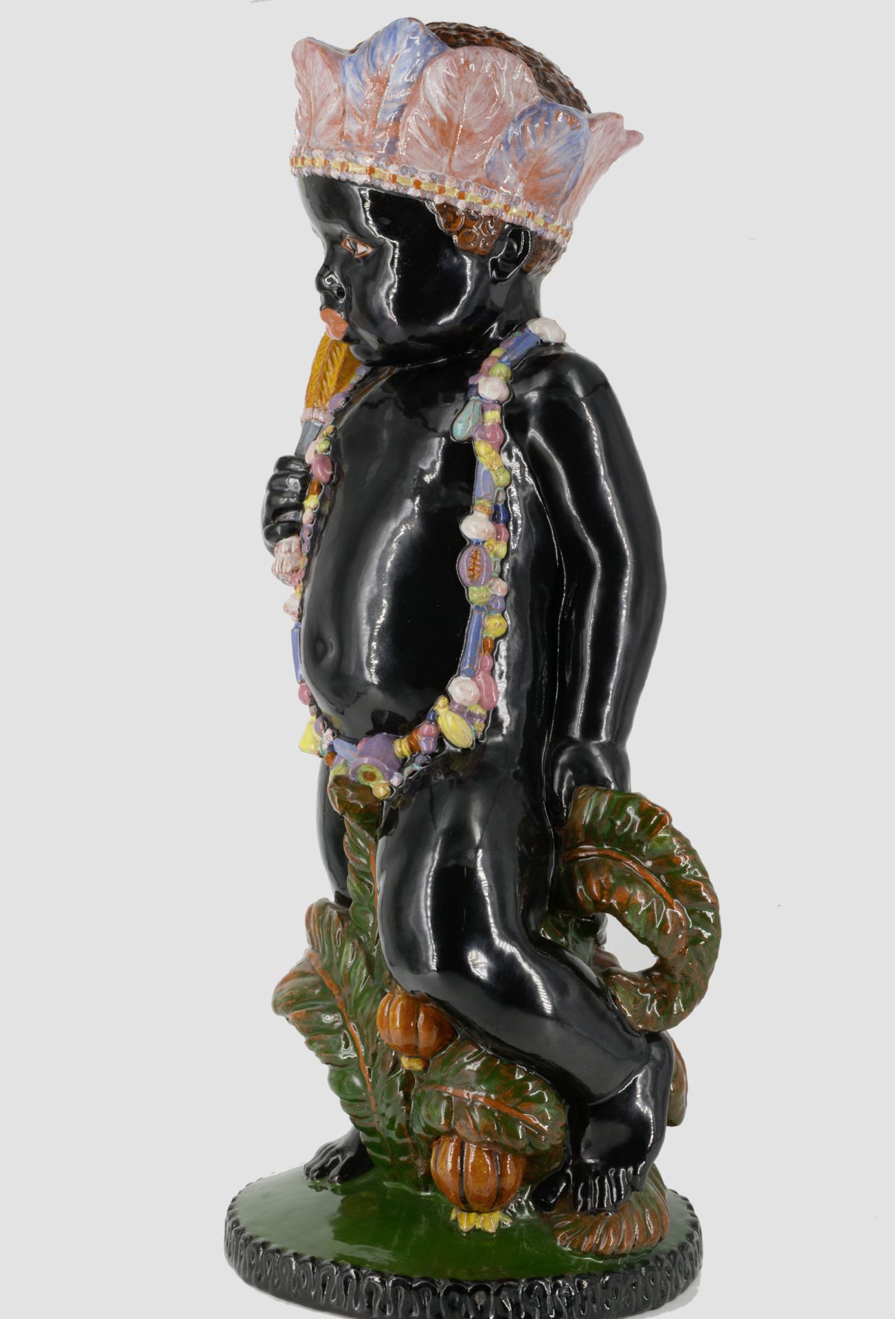 Seltener Putto Afrika, Michael Powolny (Judenburg 1871-1954 Wien), Gmundner Keramik 1913 - 1919 - Image 5 of 8