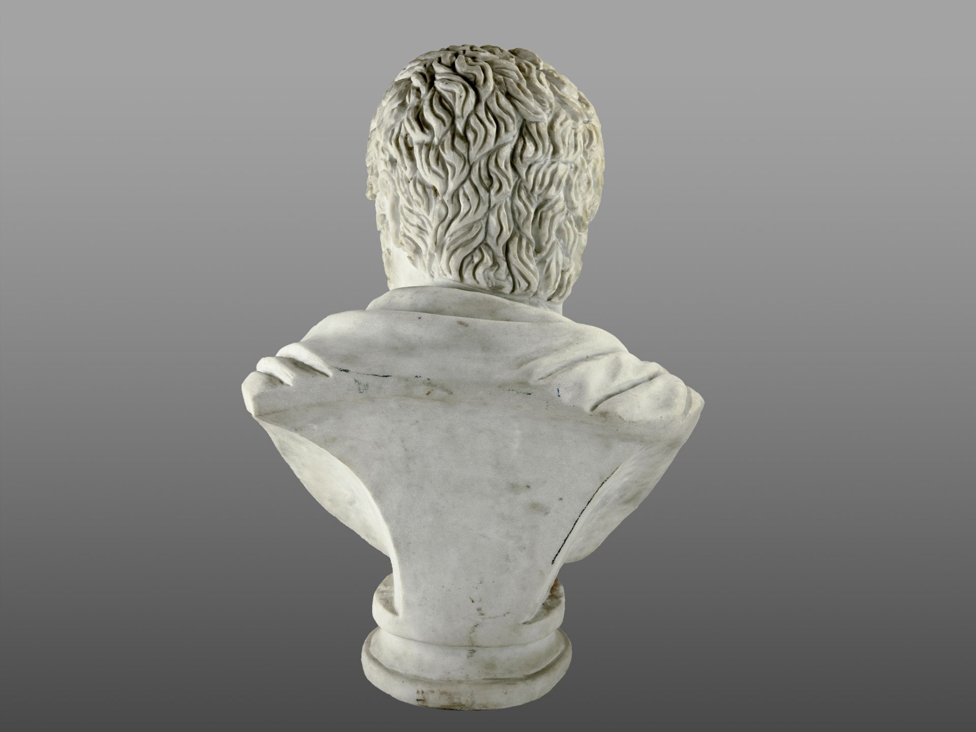 Büste des römischen Kaisers Caracalla, Meisterliche Bildhauerwerkstatt Italien/Rom, 19. Jahrhundert - Image 5 of 6