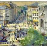 Konstantin Korovin, Moskau 1861 – 1939 Paris, zugeschrieben, Straßenszene in Paris