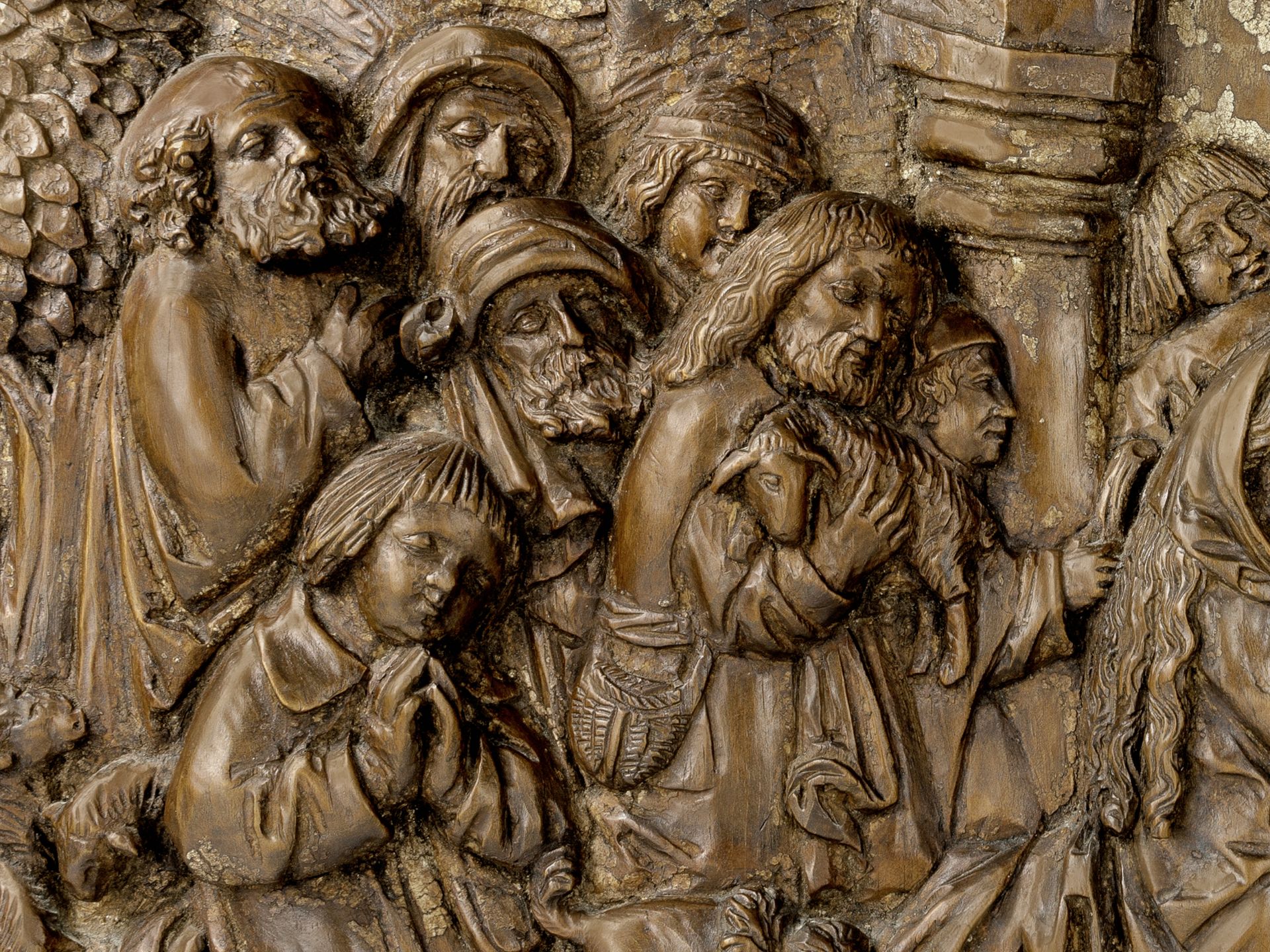 Anbetung des Kindes, Tirol um 1510, Lindenholz-Relief - Image 2 of 4