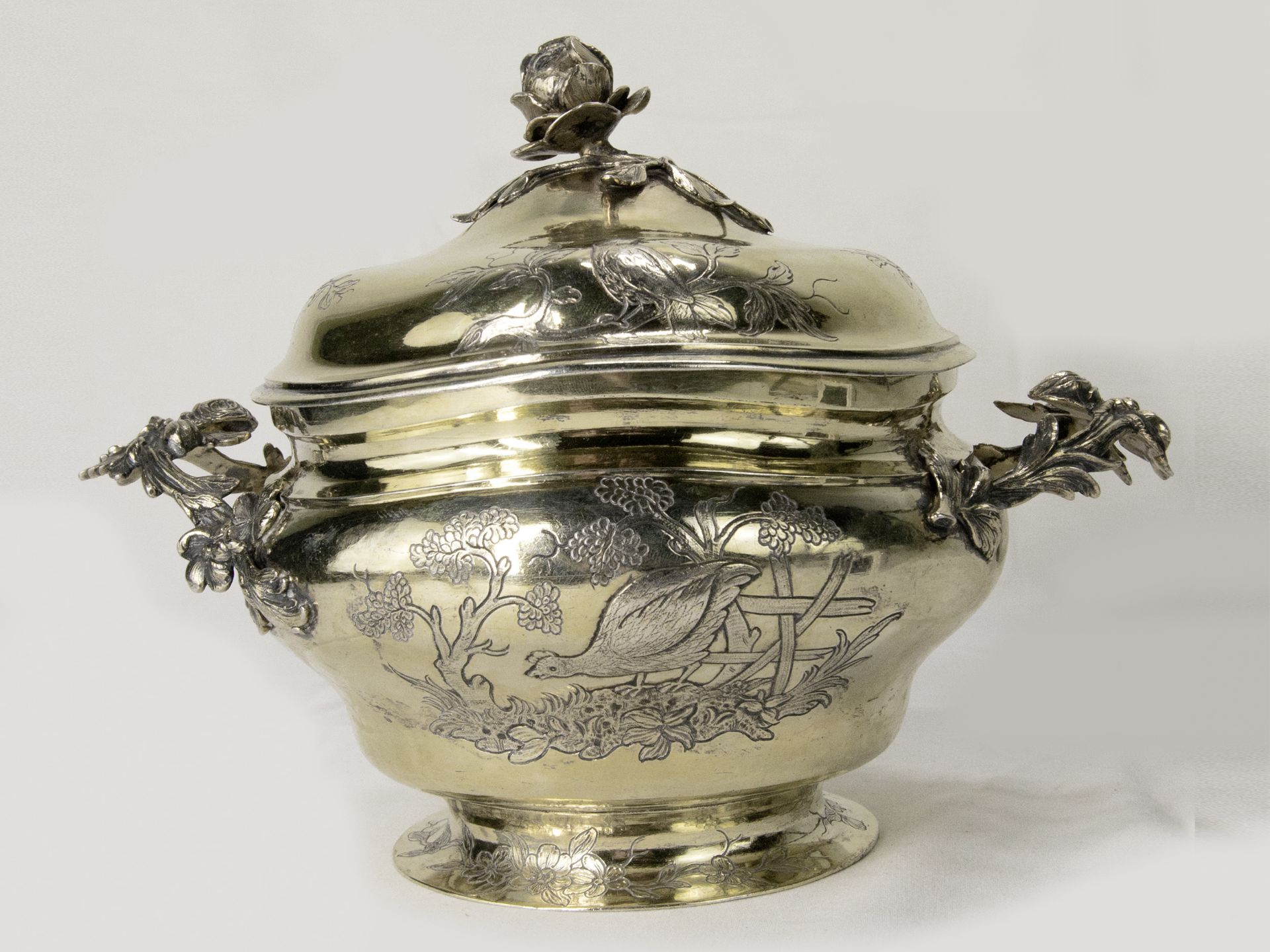 Prächtige Rokoko Silber-Zuckerdose, Berliner Silber, um 1760
