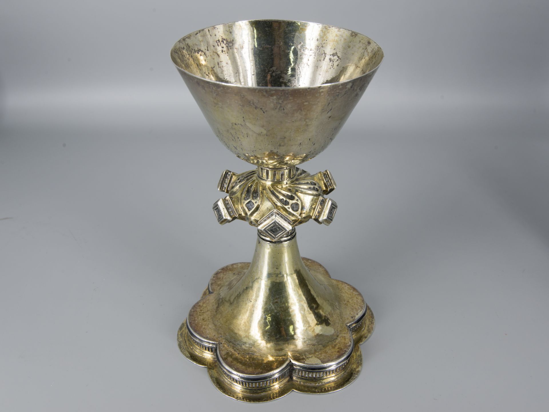 Spätgotischer Abendmahl-Kelch, Süddeutsch um 1500/20, Silber - Image 2 of 4