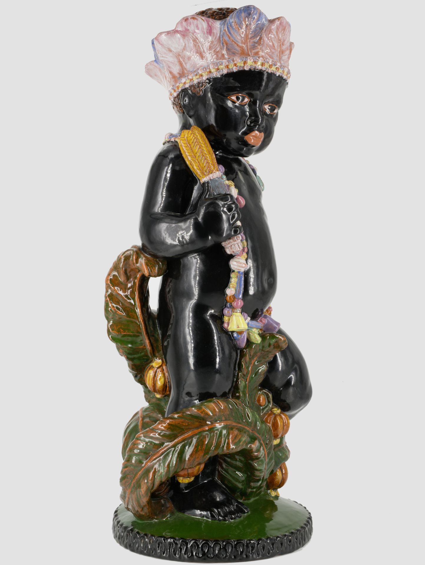 Seltener Putto Afrika, Michael Powolny (Judenburg 1871-1954 Wien), Gmundner Keramik 1913 - 1919 - Image 8 of 8