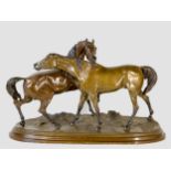 Pierre Jules Mene, Paris 1810-1879 Paris, Zwei Pferde