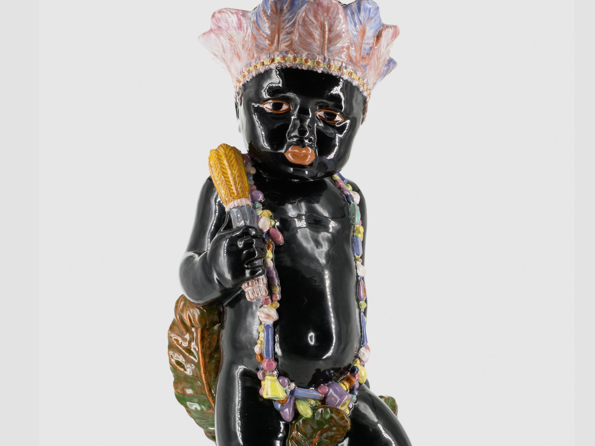Seltener Putto Afrika, Michael Powolny (Judenburg 1871-1954 Wien), Gmundner Keramik 1913 - 1919 - Image 3 of 8