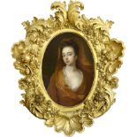 Englischer oder französischer Meister, Ende 17. / 18. Jahrhundert, Portrait einer jungen Dame