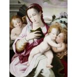Michele Tosini, Badia di Passignano 1503 - 1577 Florenz, Maria mit dem Kind und dem Johannesknaben