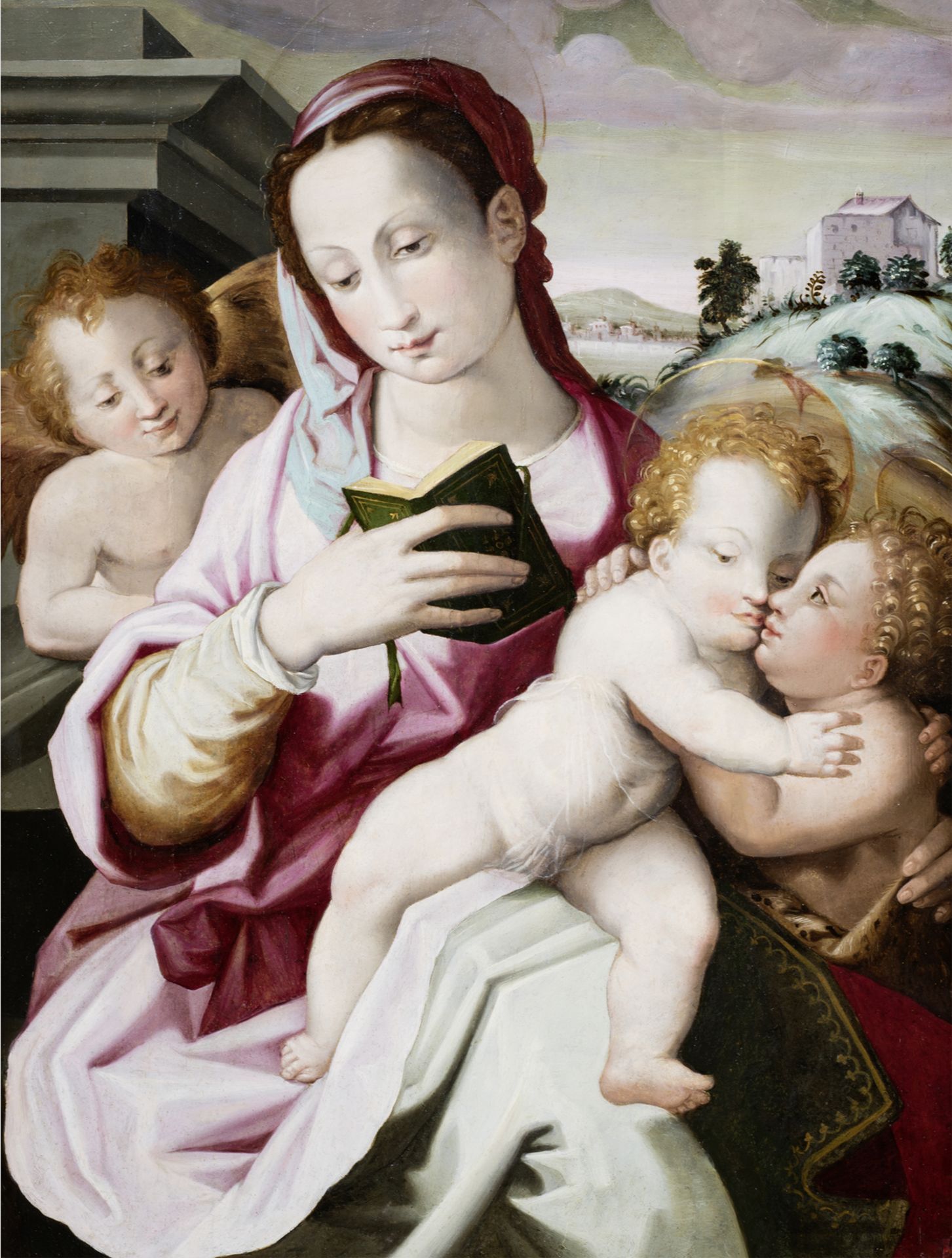 Michele Tosini, Badia di Passignano 1503 - 1577 Florenz, Maria mit dem Kind und dem Johannesknaben