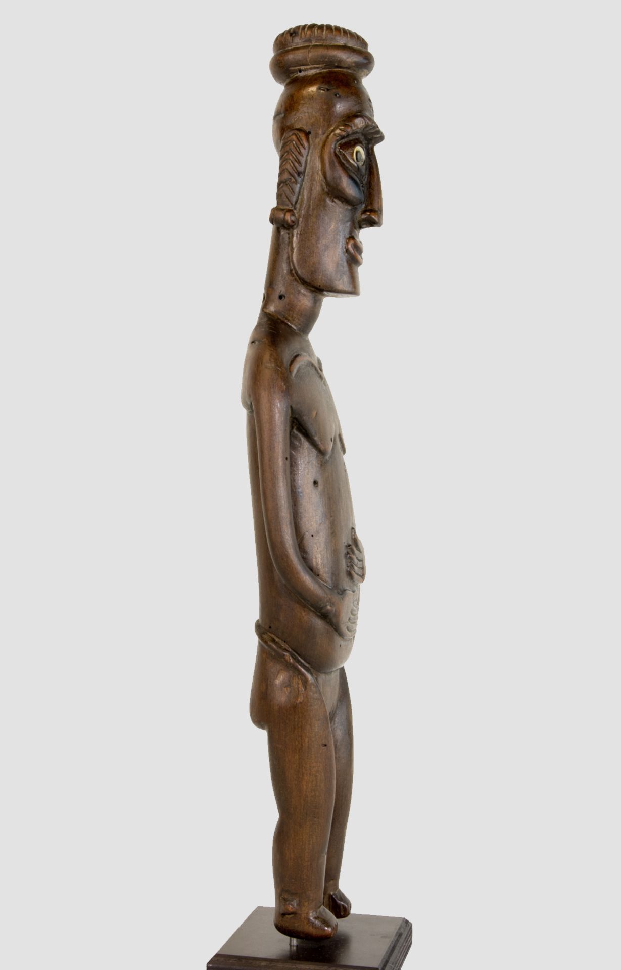 Anthropomorphe Skulptur "Moai Papa", Osterinseln, 19. Jh. - Image 4 of 4