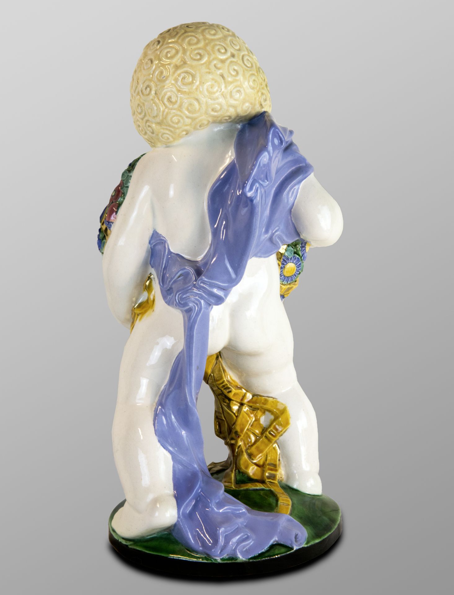 Jahreszeitenputto Winter, Michael Powolny (Judenburg 1871-1954 Wien), Wiener Keramik um 1907 - Image 3 of 6