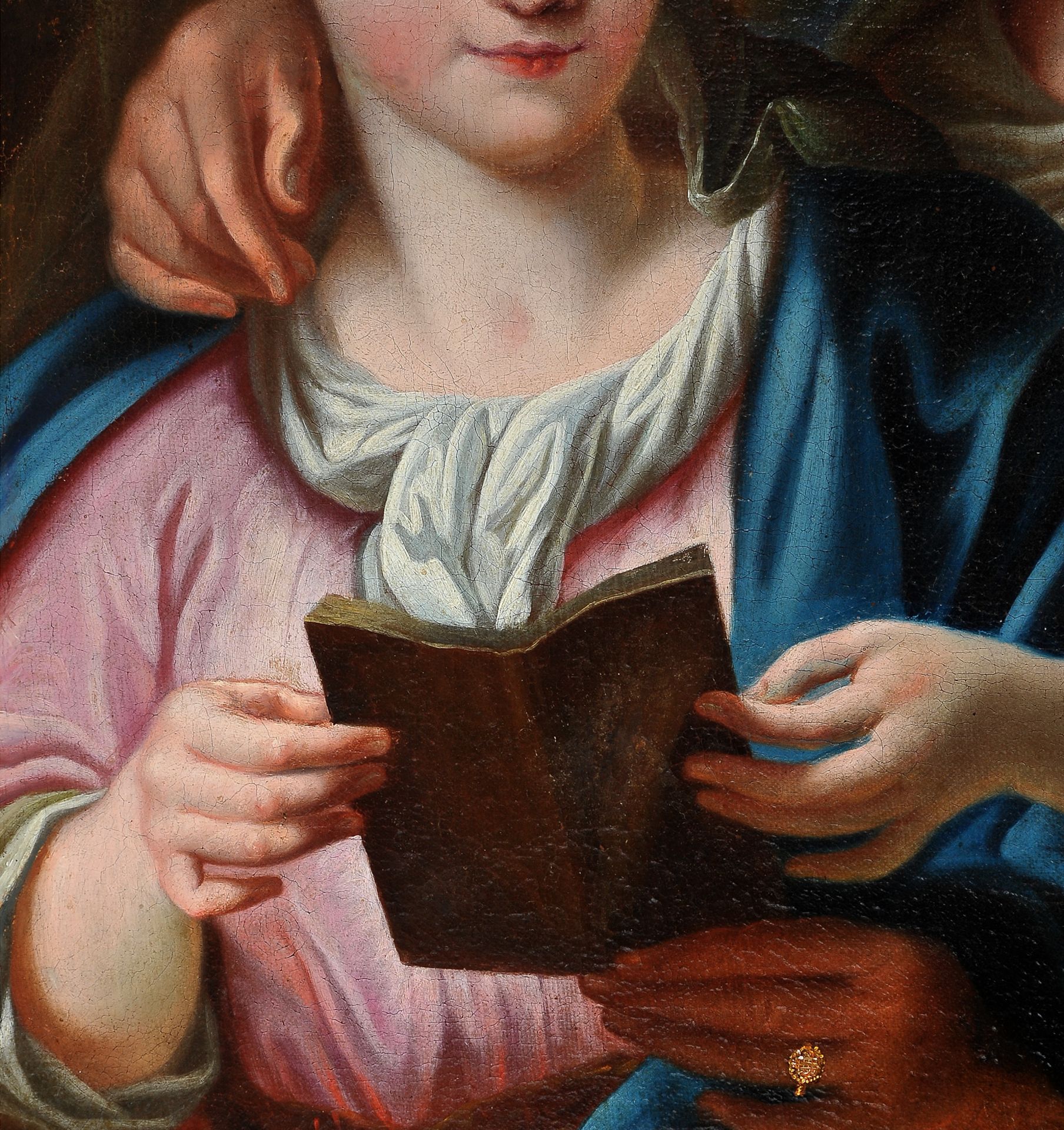 Ignaz Stern, detto Stella, Mauerkirchen 1679 – 1748 Rom (zug.), Anna die Maria das Lesen lehrt - Image 2 of 6