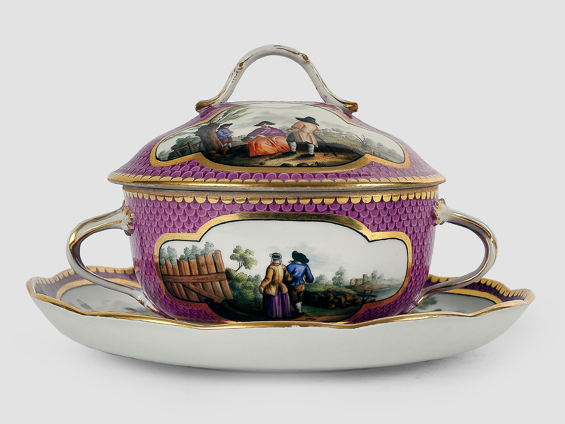 Meissen Ecuelle, um 1750, Porzellan