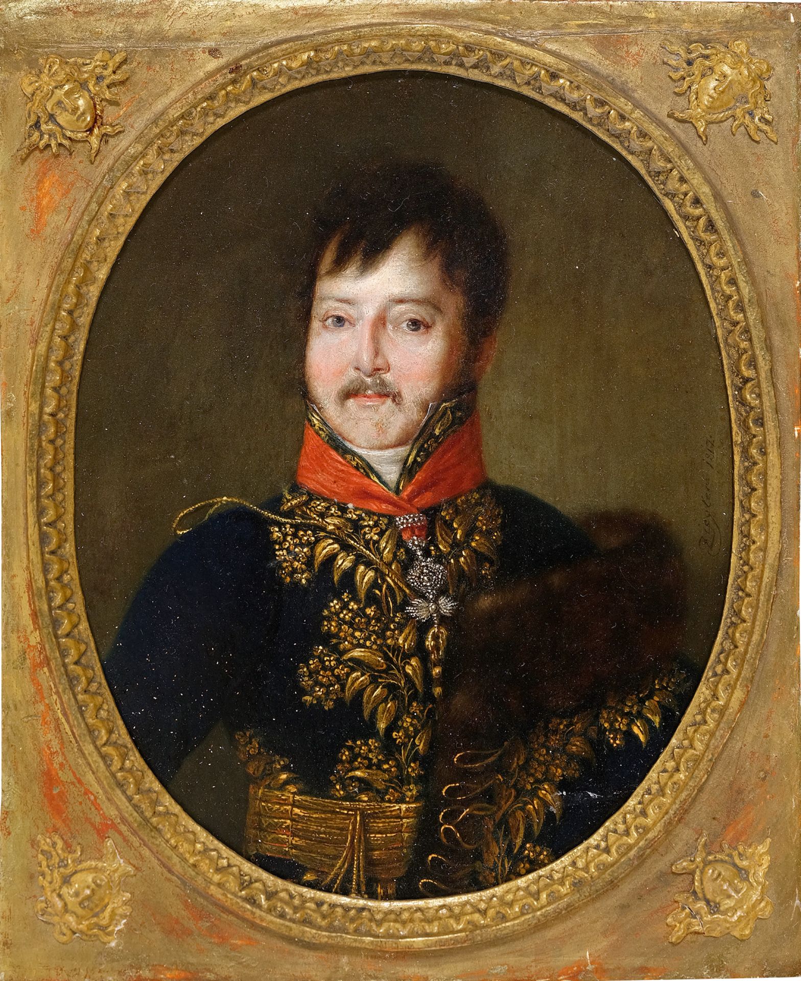 König von Neapel, Gemälde, Empire um 1800 - Image 2 of 3