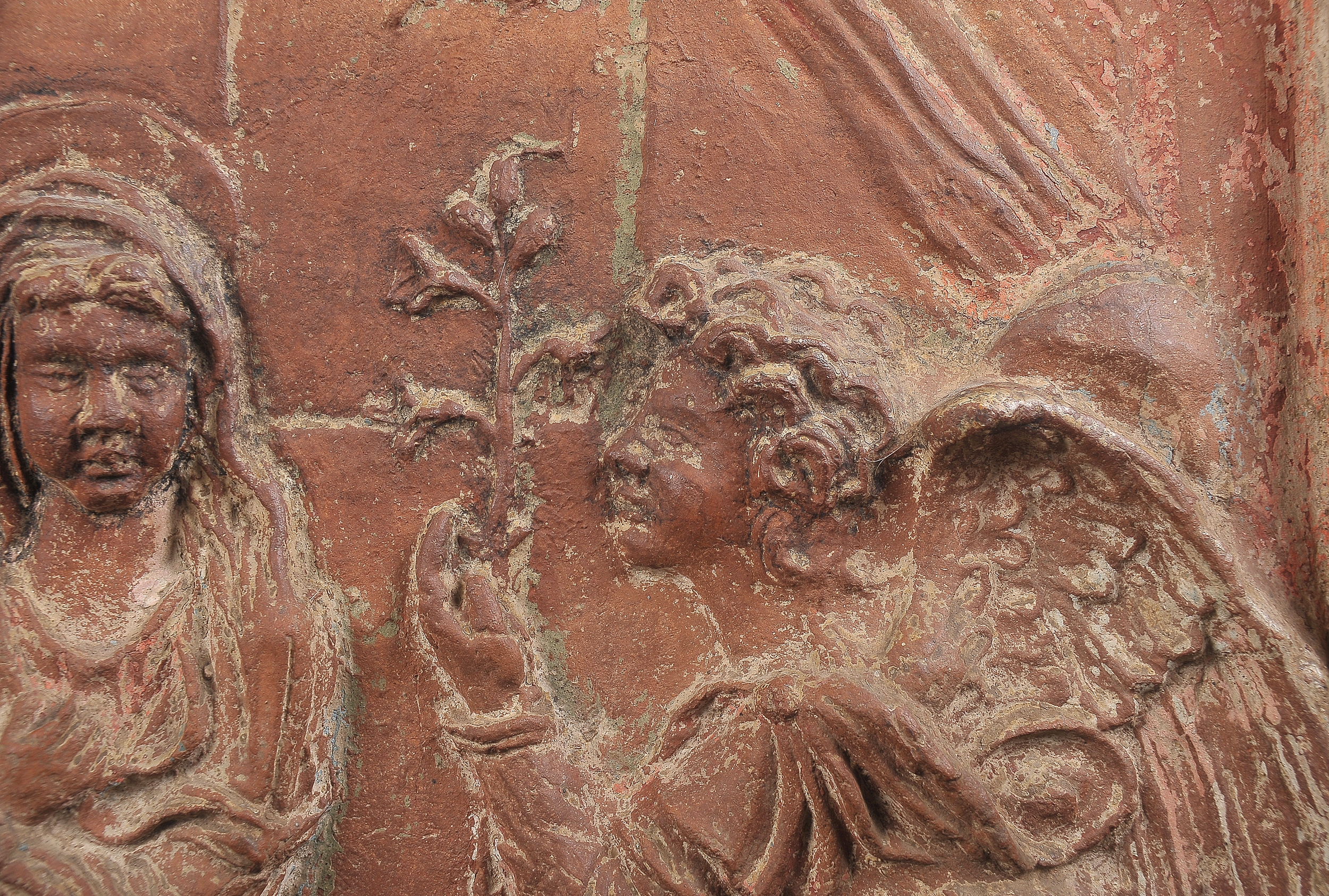 Terracotta Relief, Verkündigung Mariä - Image 5 of 9