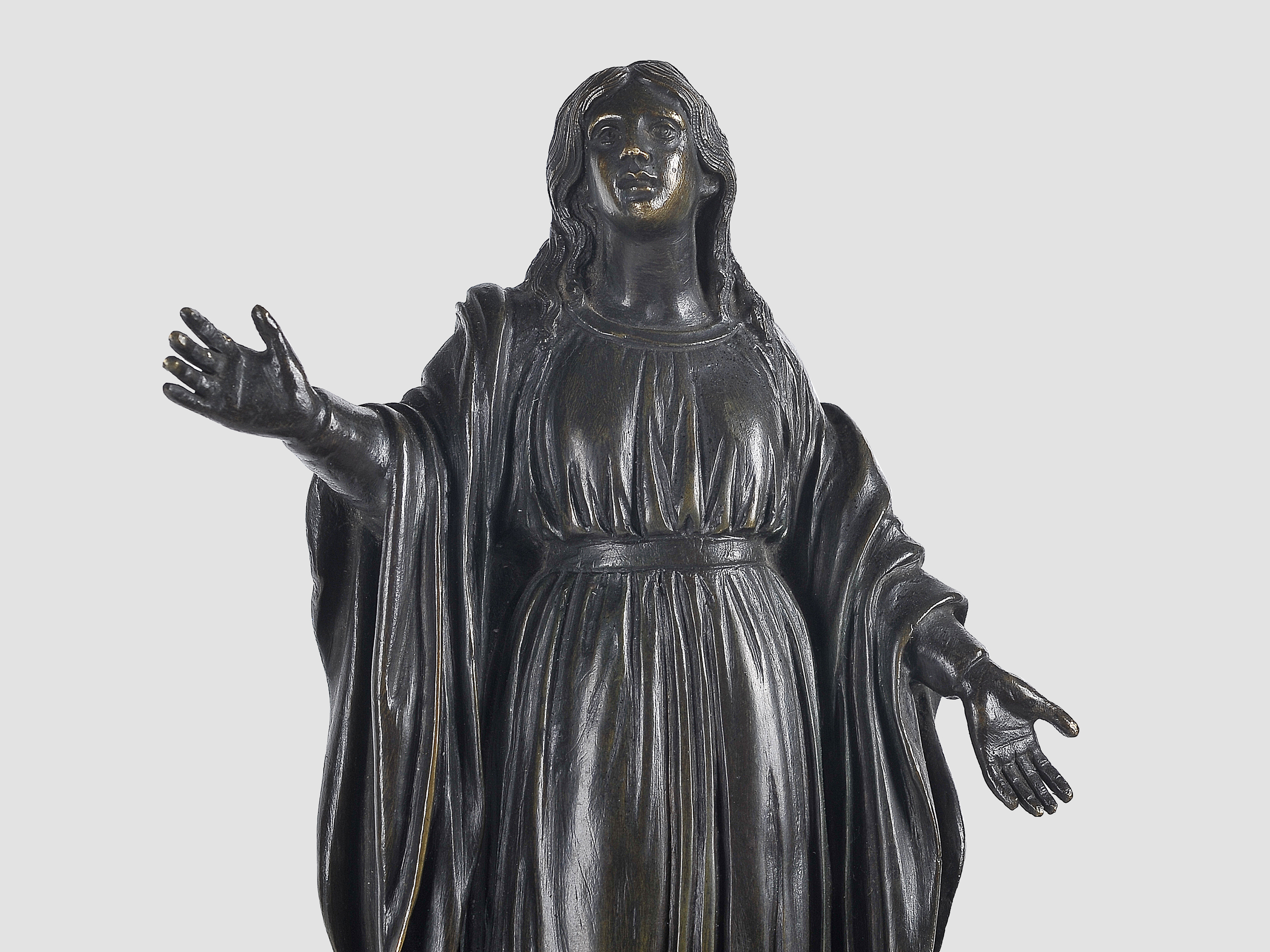 Maria Immaculata, Barock, 17. / 19. Jahrhundert, Bronze - Image 4 of 9