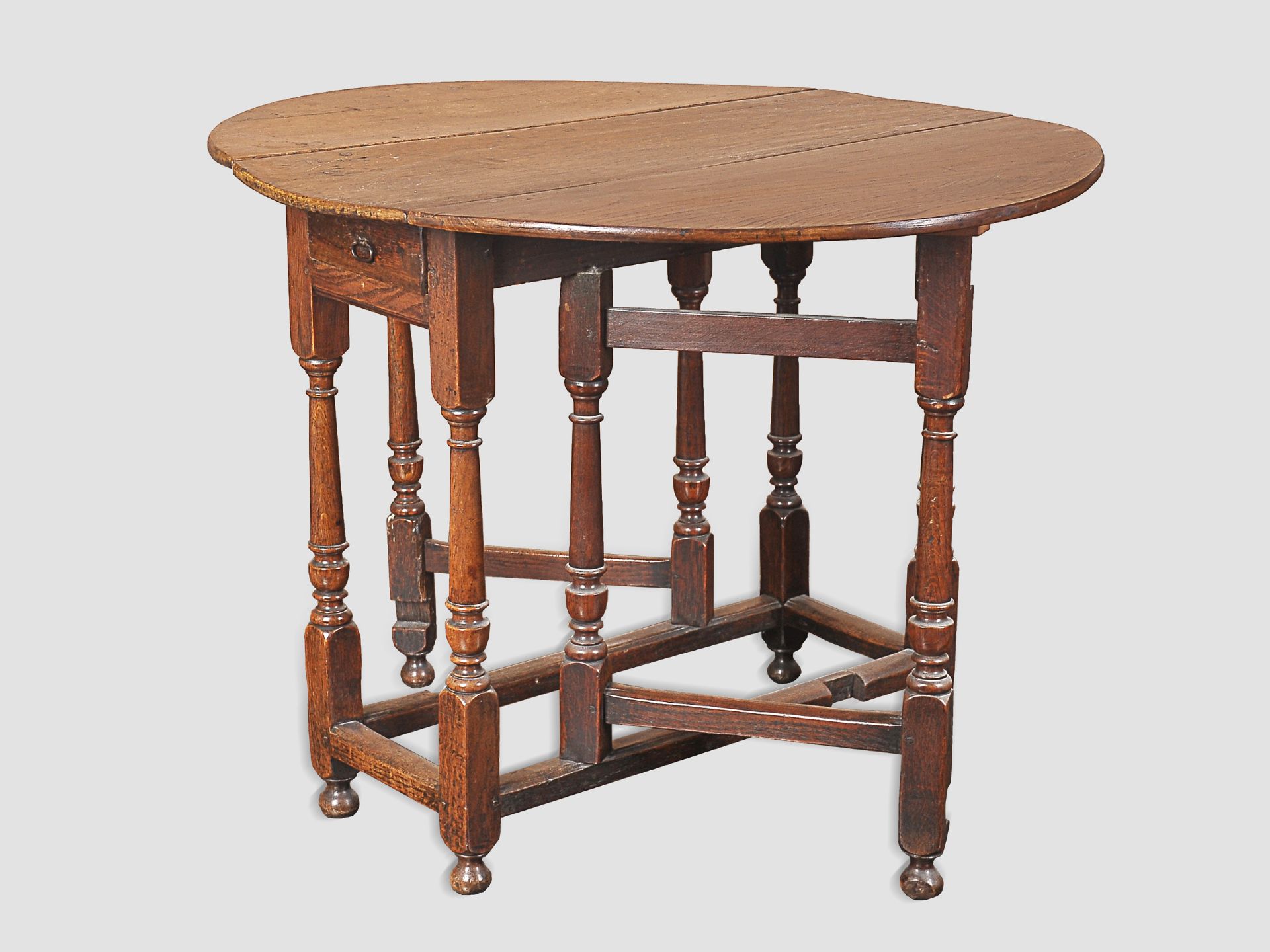 Gateleg Table, England, 17./18. Jahrhundert - Image 3 of 4