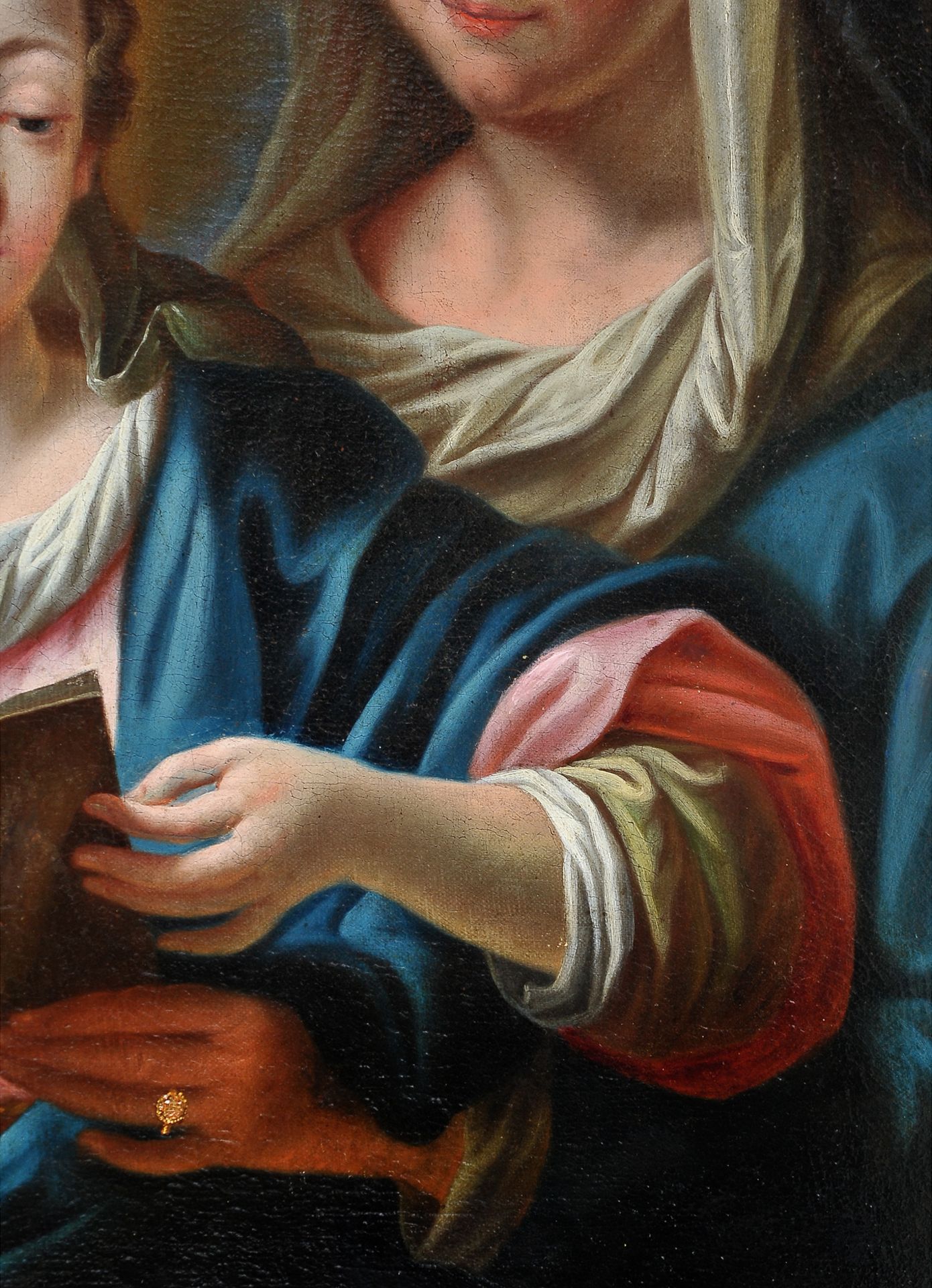 Ignaz Stern, detto Stella, Mauerkirchen 1679 – 1748 Rom (zug.), Anna die Maria das Lesen lehrt - Image 5 of 6