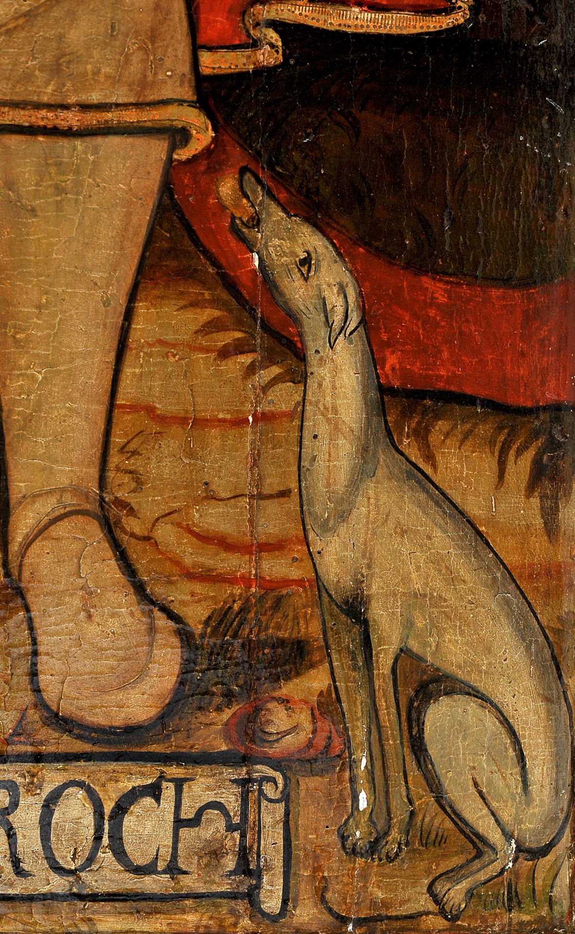Heiliger Rochus, Gemälde, Anfang 16. Jhdt. - Image 3 of 5