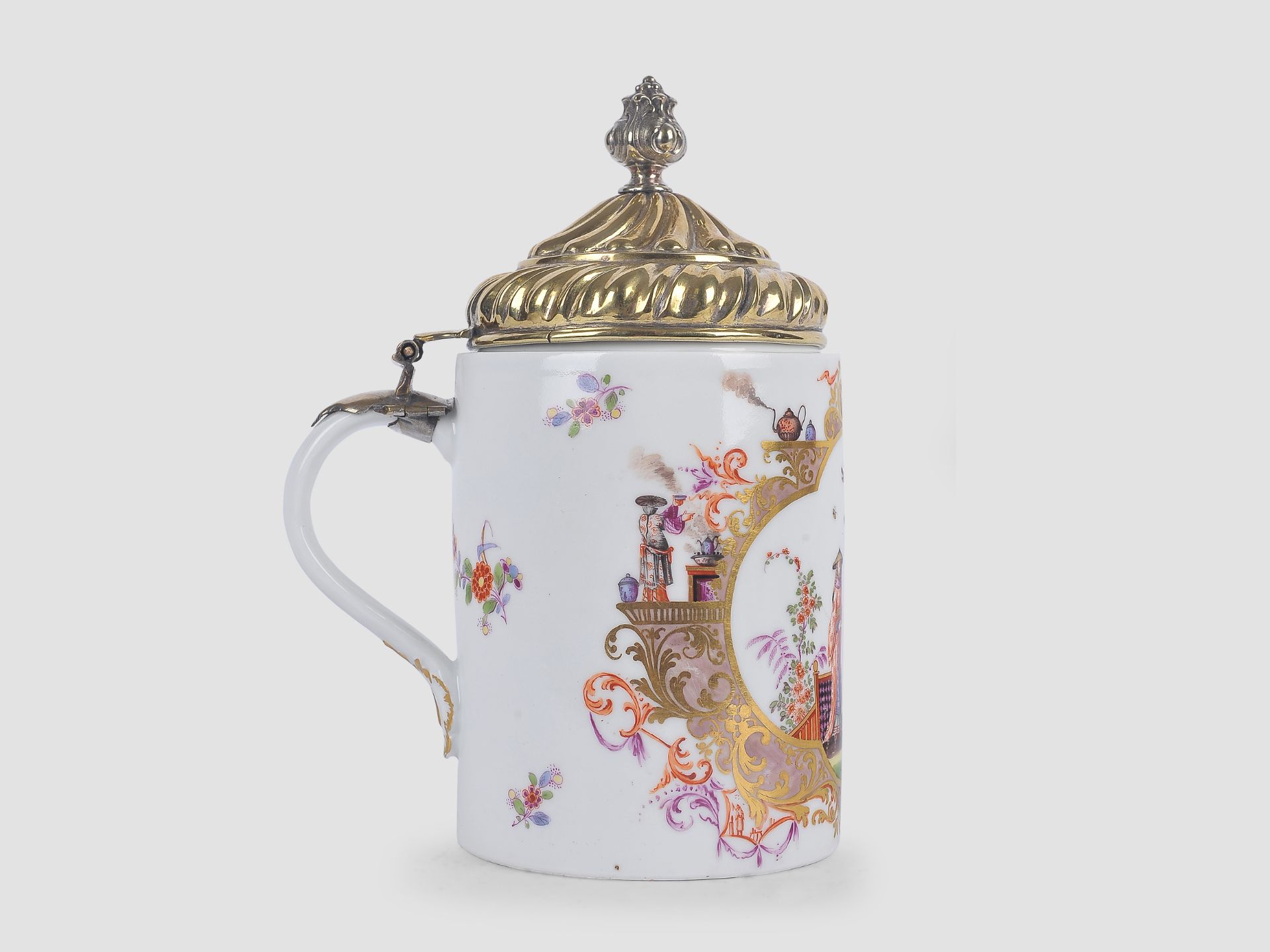 Meissen Walzenkrug, um 1735/40 - Image 3 of 8