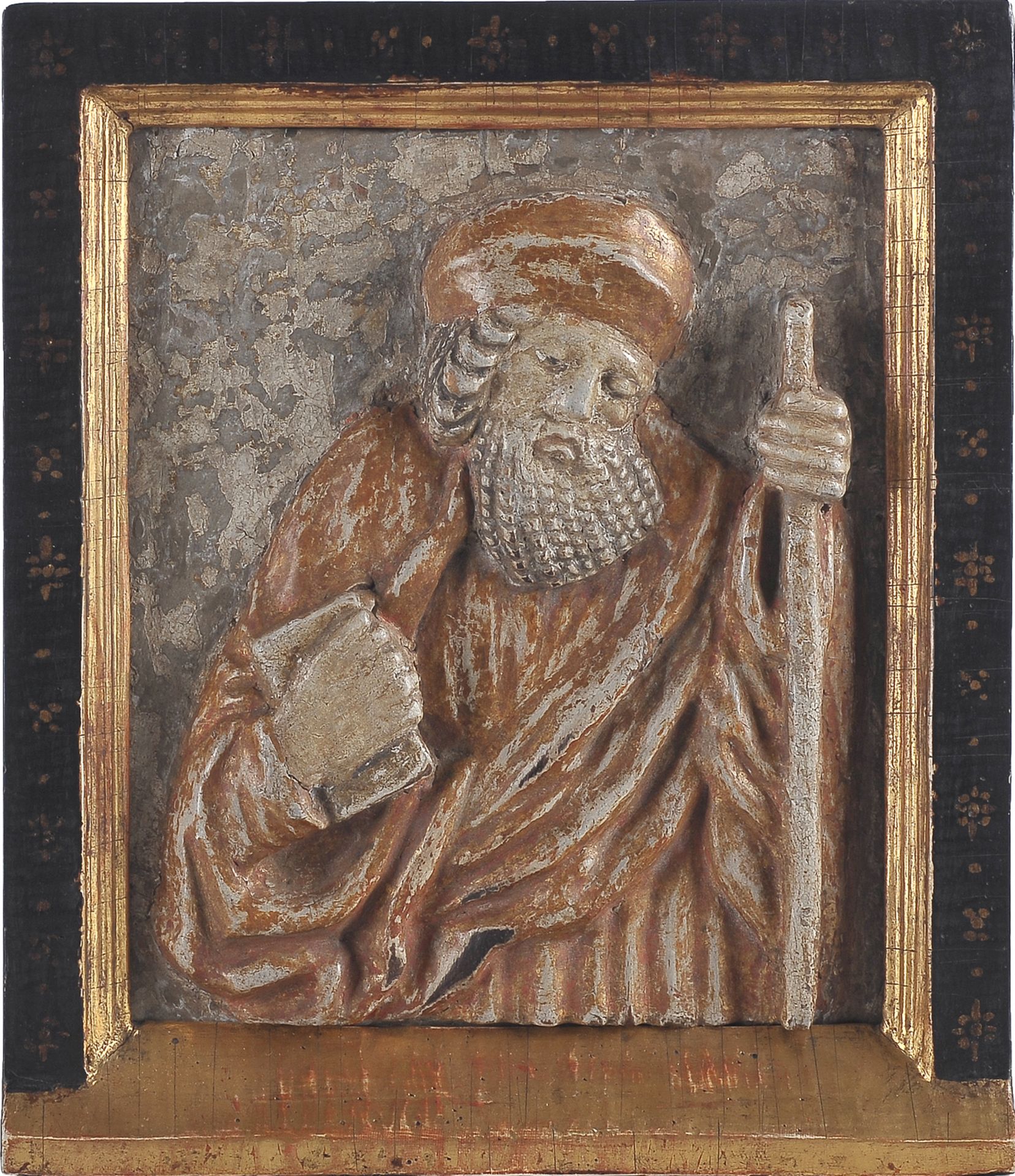 Heiliger Petrus, Holz Relief um 1500/20