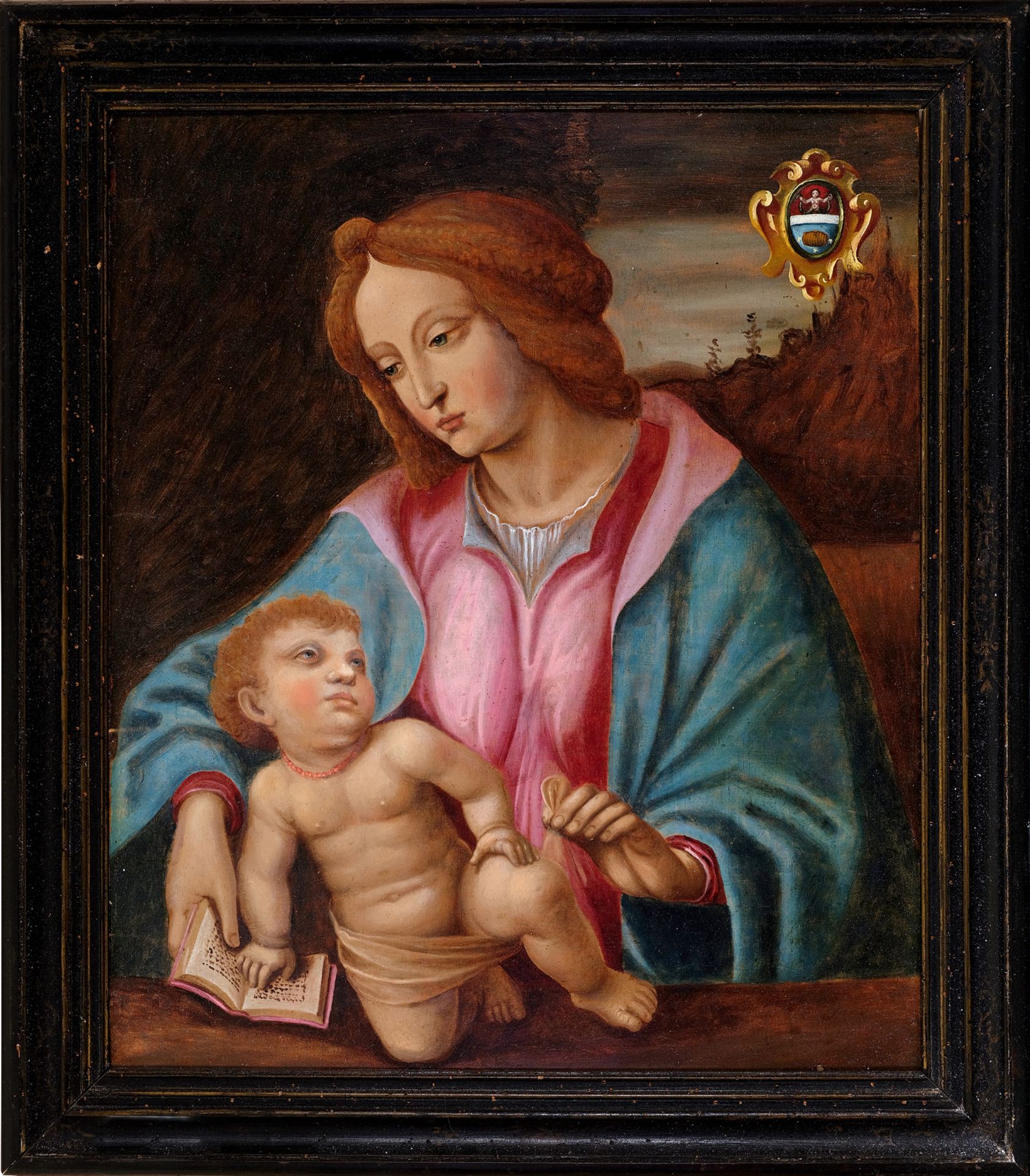 Madonna, Gemälde, 17. Jhdt. - Image 2 of 7