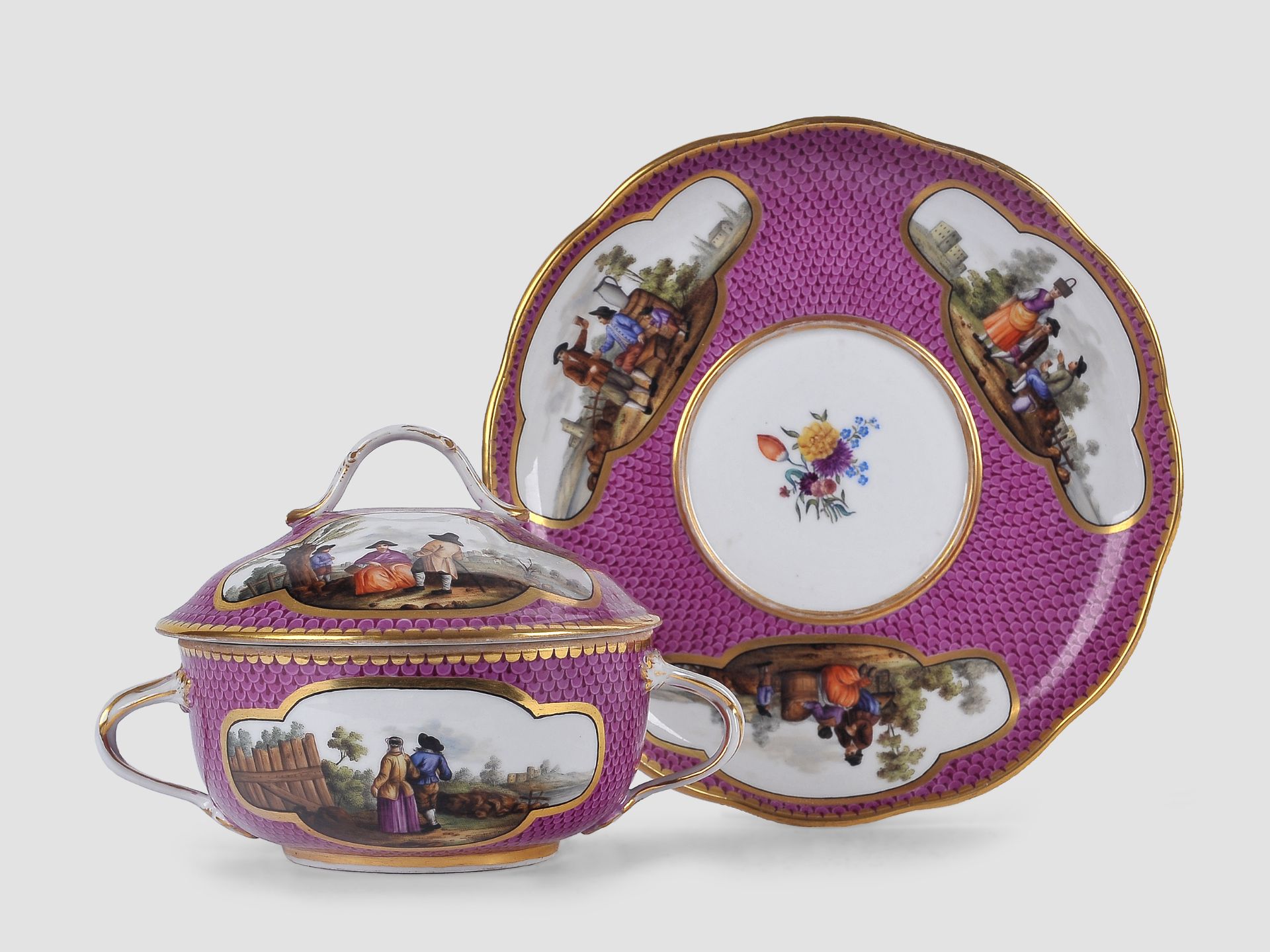 Meissen Ecuelle, um 1750, Porzellan - Image 2 of 12