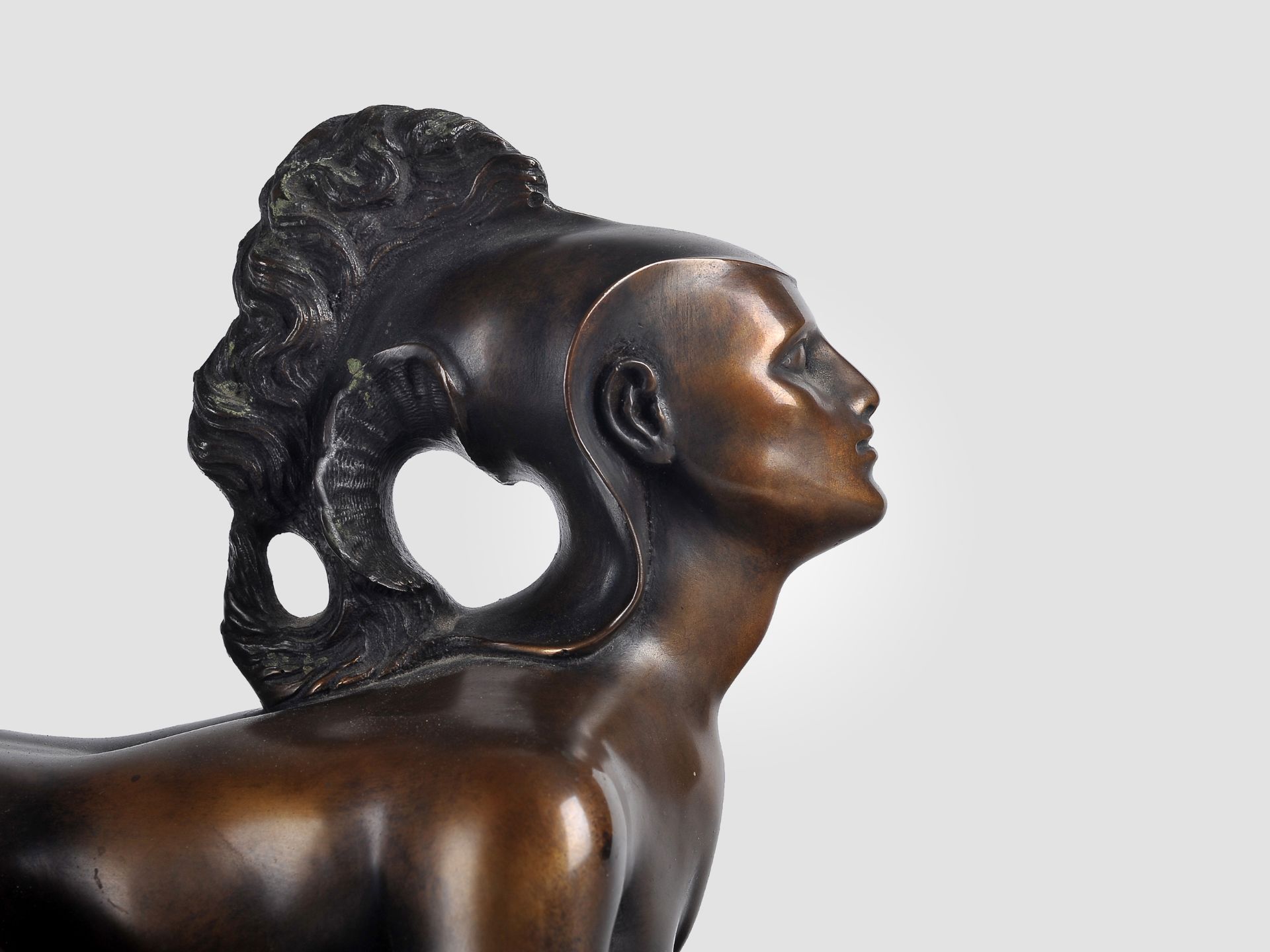 Ernst Fuchs, Wien 1930 - 2015 Wien, Sphinx, Bronze - Bild 5 aus 8