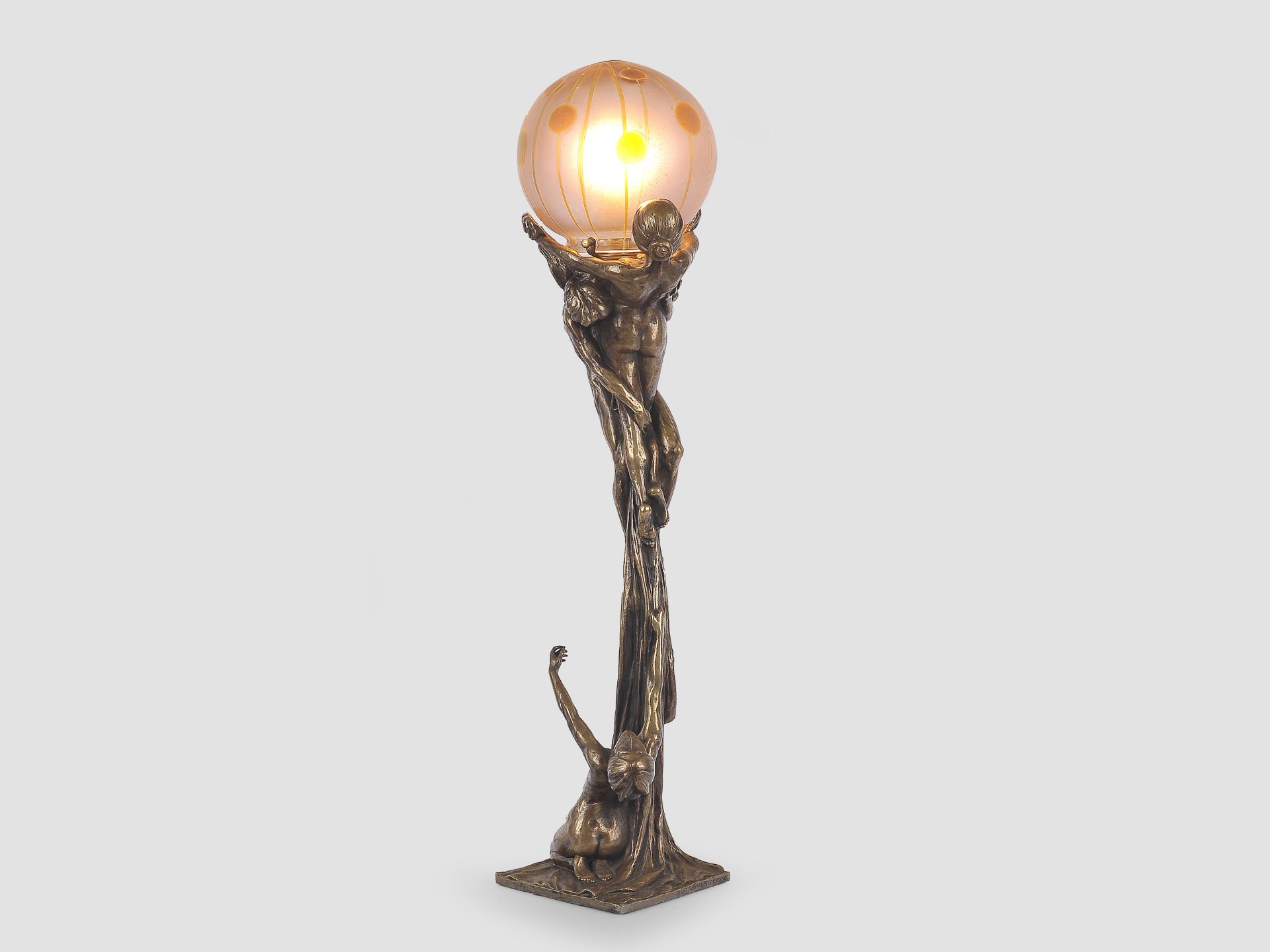 Jugendstillampe, Gustav Gurschner & Johann Loetz Witwe - Image 2 of 9