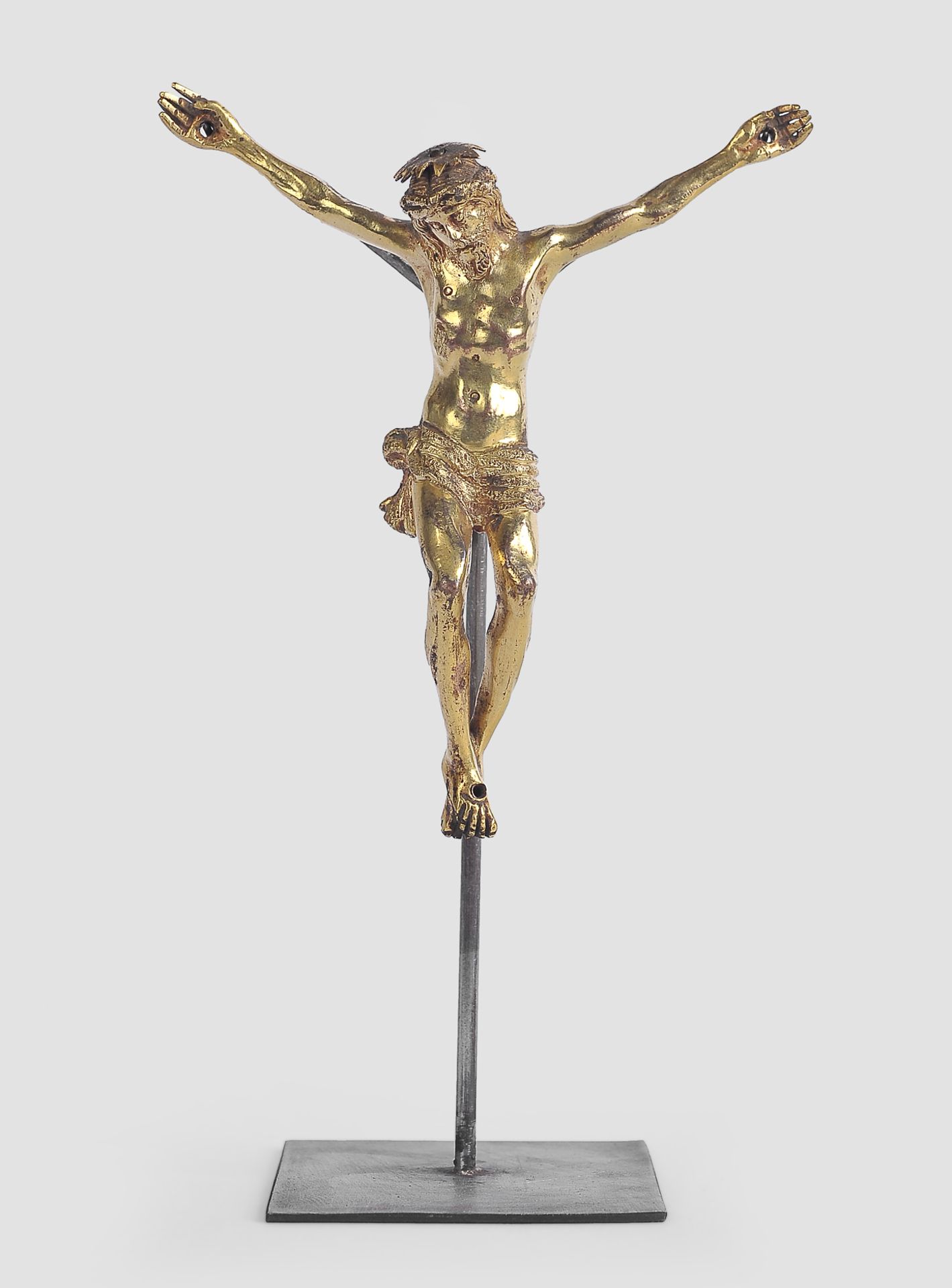 Corpus Christi, Süddeutsch oder Italien, 17. Jahrhundert, Bronze - Bild 2 aus 5
