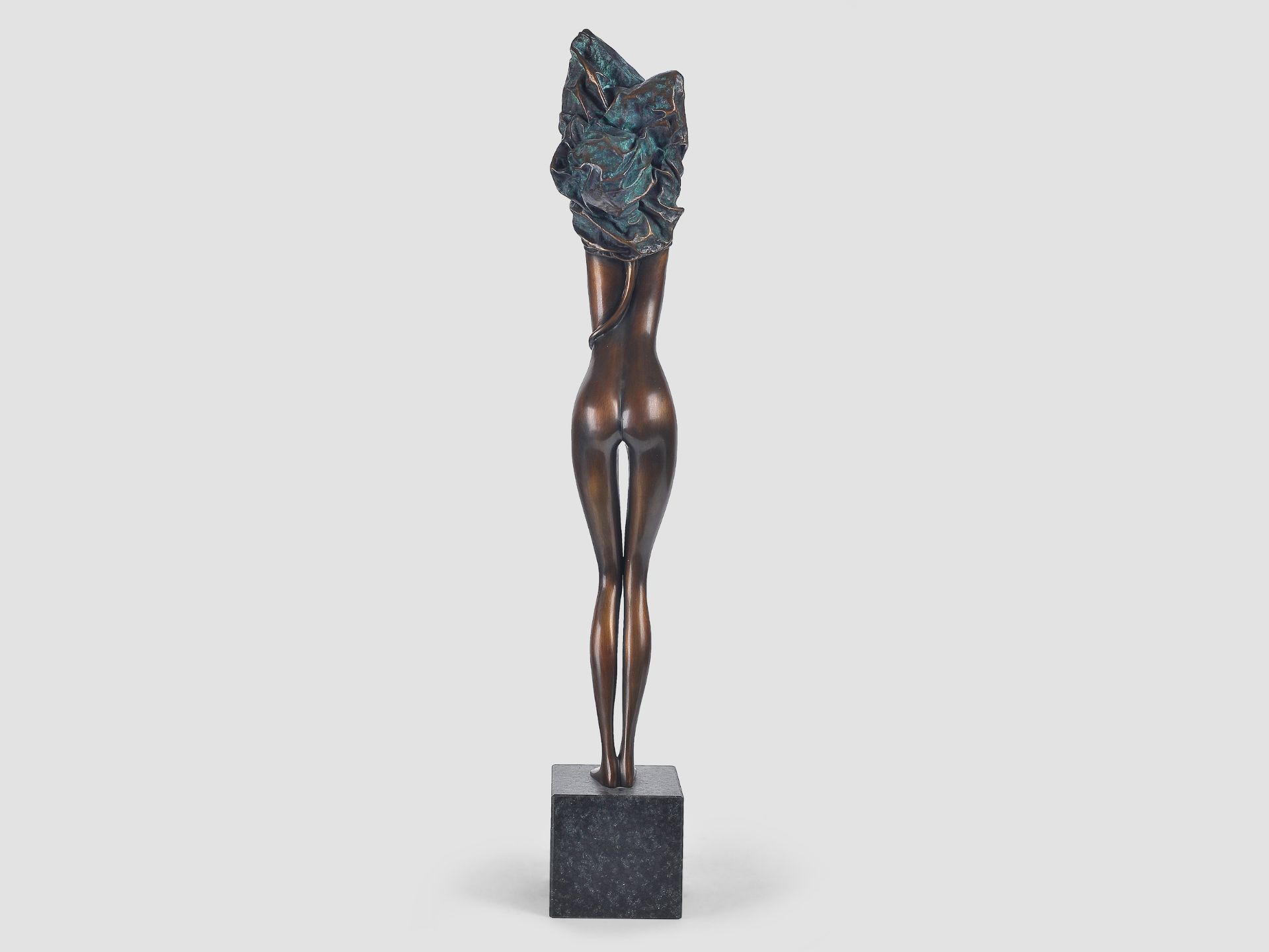 Bruno Bruni, geb. Gradara bei Pesaro 1935, Zopf der Aphrodite, Bronze - Bild 3 aus 8