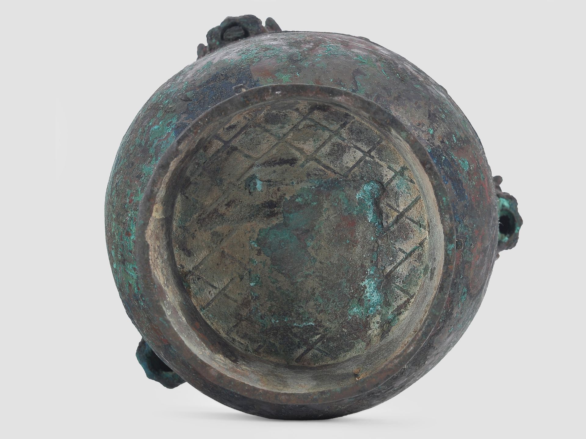 Archaisches Bronzegefäß, China - Bild 6 aus 6