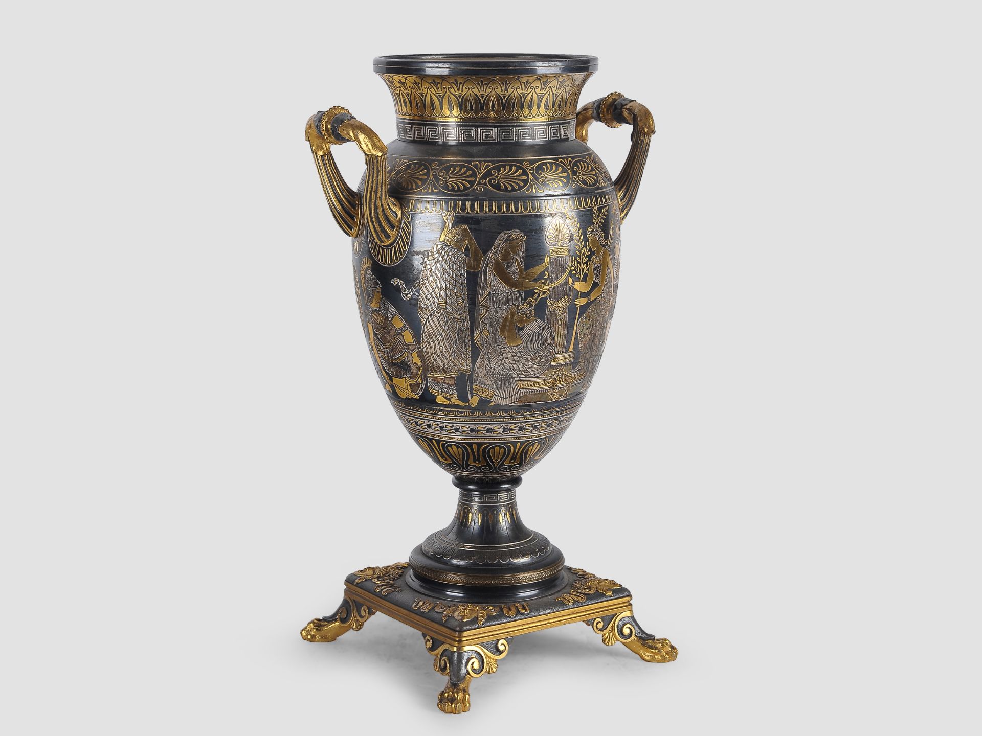 Amphora Vase, nach der Antike, Italien um 1860/70 - Bild 3 aus 7