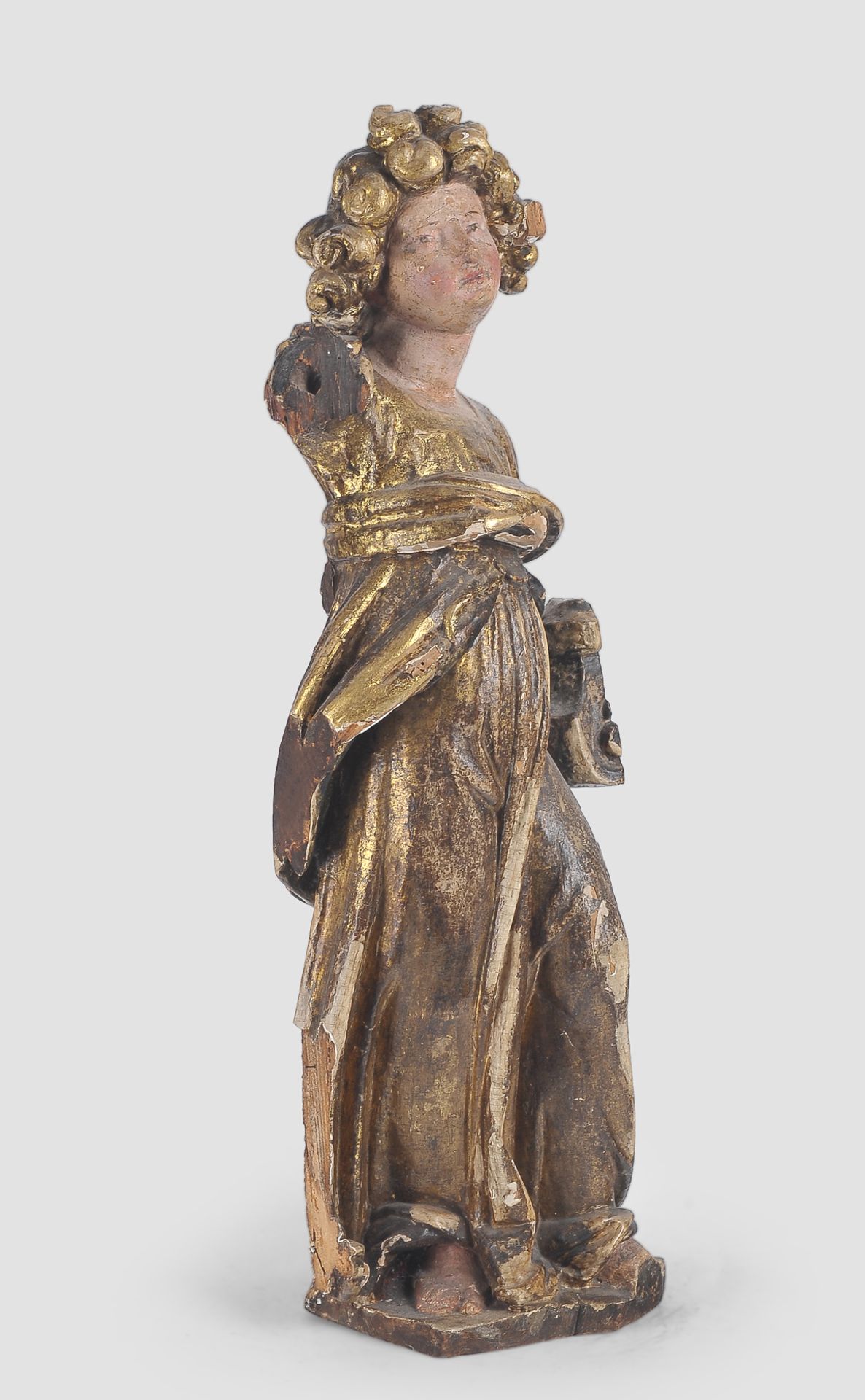 Stehender Engel, Süddeutsch, 17. Jahrhundert - Bild 2 aus 5